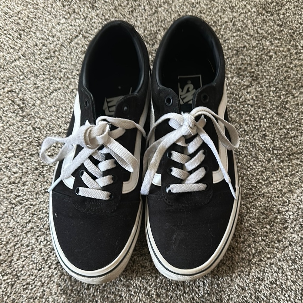 Vans Black and White Classic Sneakers - Picture 2 of 5
